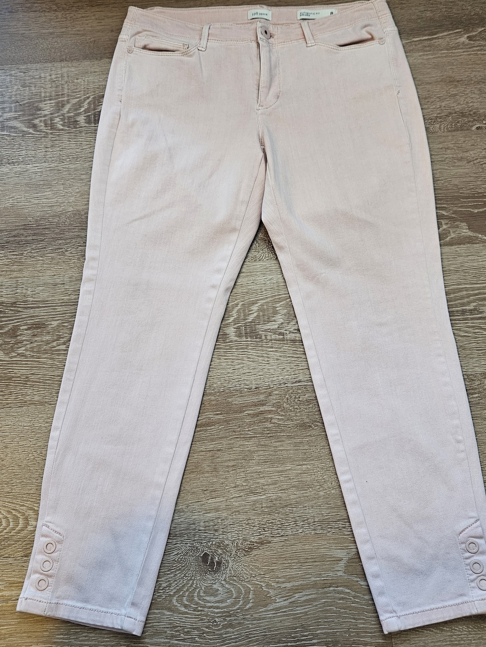 J. Jill Soft Blush Pink Cropped Ankle Jeans,‎ Size 8P